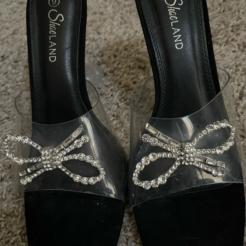 Shoe land Cape Robbin Open Toe High Heel Mule Pumps - Picture 5 of 7